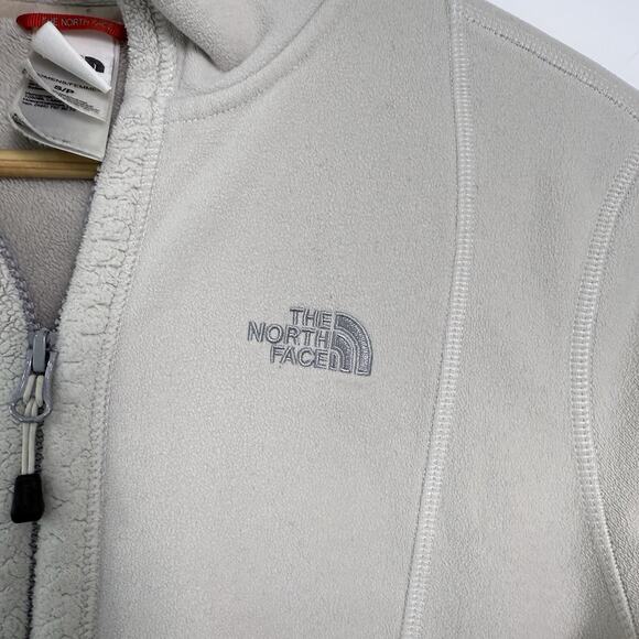 The‎ North Face Full Zip Sherpa Fleece Lined Jacket Womens Size Small Off White - Picture 2 of 8